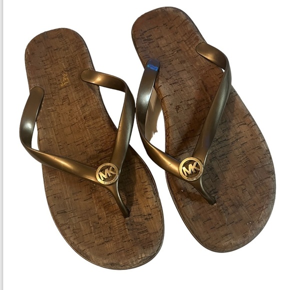 Michael Michael Kors Brown Flats Women Sz 9 PVC - Picture 2 of 5